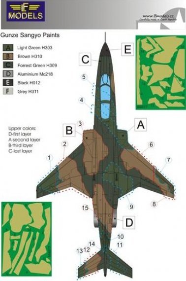 1/48 Mask RF-101B Voodoo ANG Camouflage painting