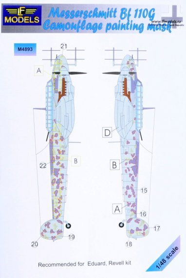 1/48 Mask Bf 110G Camouflage painting