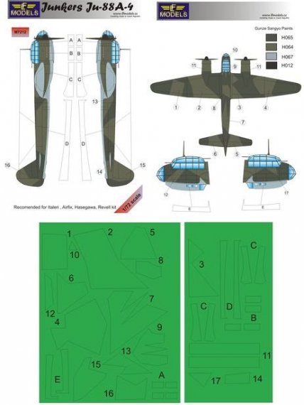 1/72 Mask Junkers Ju-88A-4 (ITAL)
