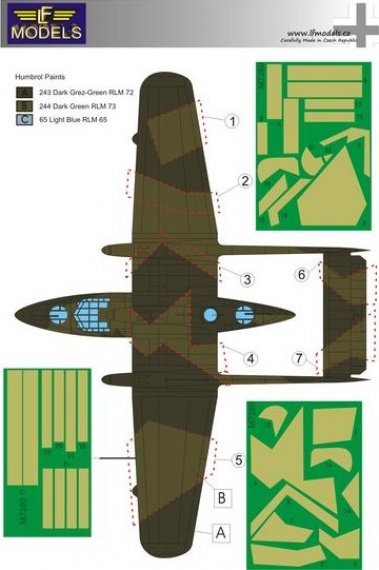 1/72 Mask BV-138C Camouflage painting