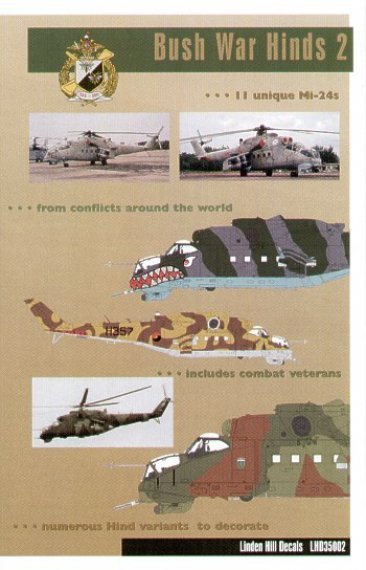 Linden Hill 1/35 Bush War Hinds 2 D�cals Mil Mi-24