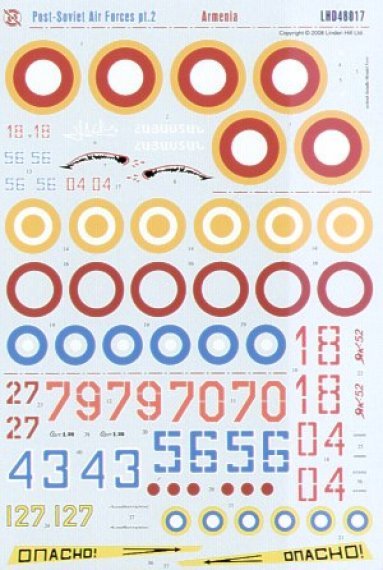 Linden Hill Decals 1/48 Post-Soviet Armenian Air Forces
