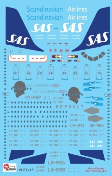 1/200 SAS Airbus A319/A321 decals