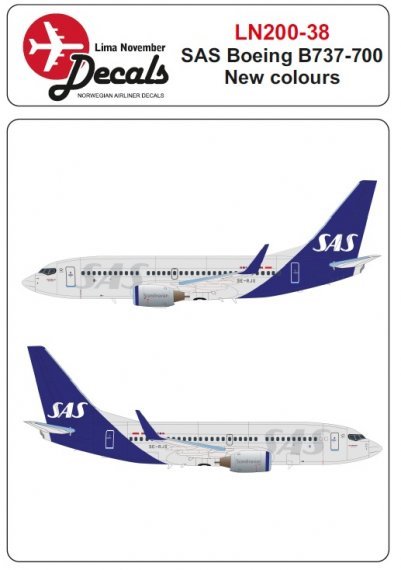 1/200 Sas new cs Boeing 737-700