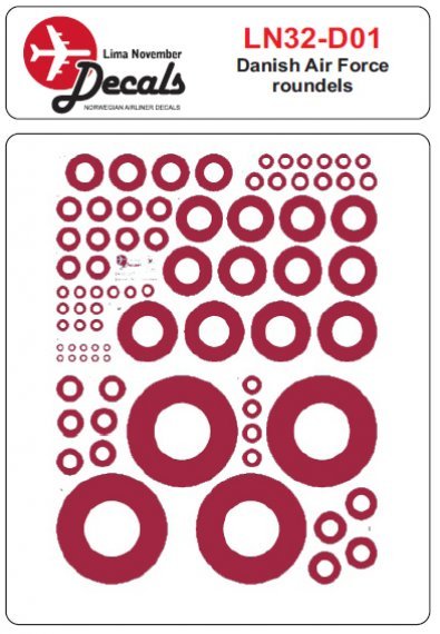 1/32 Danish Air Force roundels