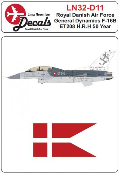 1/32 RDAF/Royal Danish Air Force General-Dynamics F-16B ET208