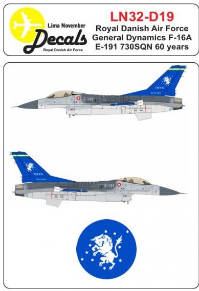 1/32 Rdaf F-16A with 730 Sqn 60 years tail