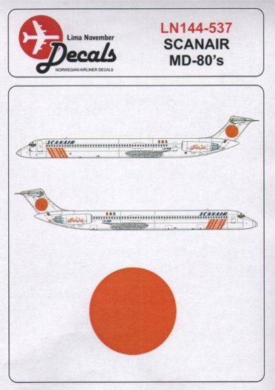 D�cal 1/144 MD-80 Scanair Sun Jet LN-RMB/F SE-DFS/PH Minicraft