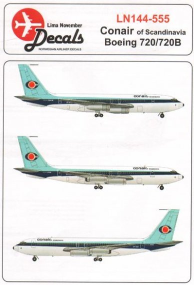 1/144 Scale Conair of Scandinavia Boeing 720