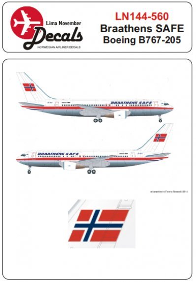 1/144 Braathens SAFE Boeing 767-205