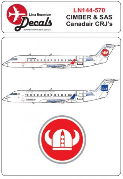 1/144 Cimber + flying for SAS Canadair Bombardier CRJ-200