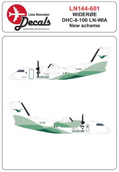1/144 Widere de-Havilland-Canada DHC-8 LN-WIA new cs