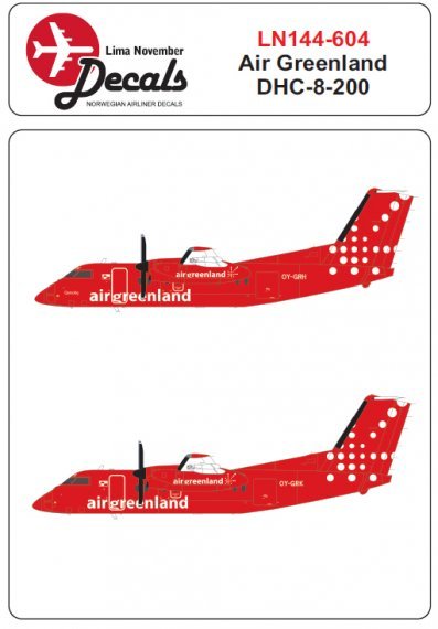 1/144 Air Greenland de-Havilland-Canada DHC-8-200