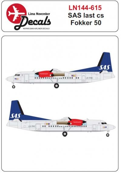 1/144 Sas new colour scheme Fokker 50