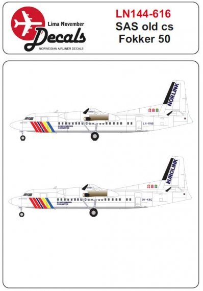 1/144 Sas old colour scheme Fokker 50