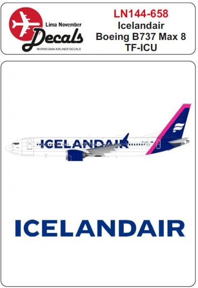 1/144 Icelandair Boeing 737-Max 8 TF-ICU