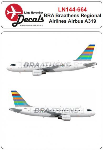 1/144 Braathens Airbus A319