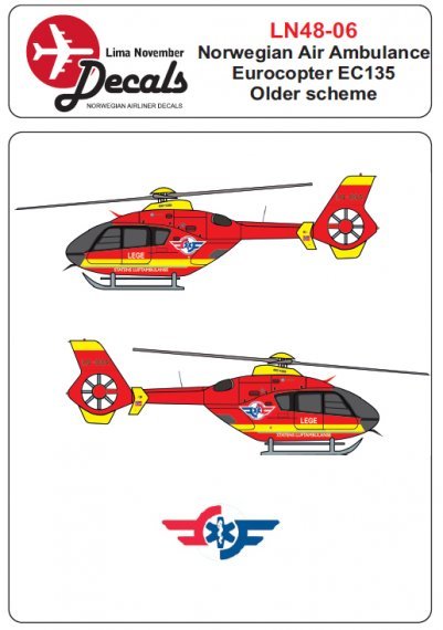 1/48 Norwegian Air Ambulance old scheme Eurocopter EC135