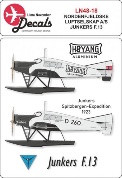 1/48 Nordenfjeldske Luftselskap Junkers F.13 with masks