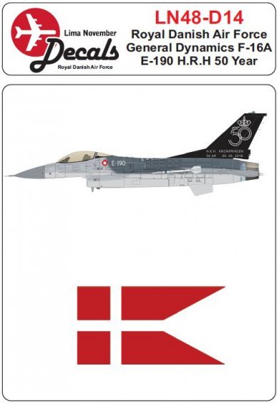 1/48 RDAF/Royal Danish Air Force General-Dynamics F-16A E-190