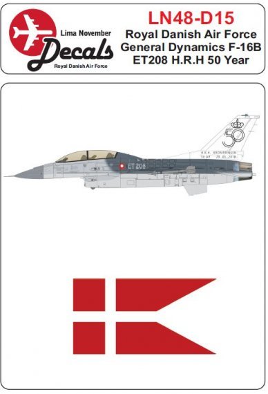 1/48 RDAF/Royal Danish Air Force General-Dynamics F-16B ET208