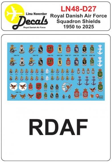 1/48 Rdaf Squadron Shields 1950-2025
