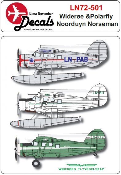 Lima November LN72501 Noorduyn Norseman 1/72