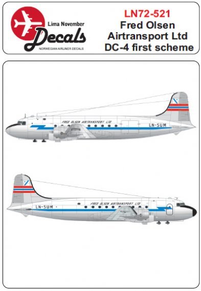 1/72 FRED OLSEN 1 CS Douglas DC-4 (for Mach 2 and Revell)