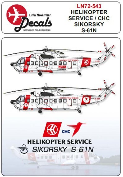 1/72 Helicopter Service/CHC Sikorsky S-61N