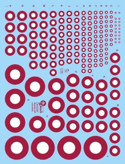 1/72 Danish Air Force roundels