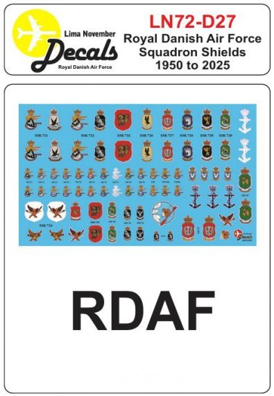 1/72 Rdaf Squadron Shields 1950-2025