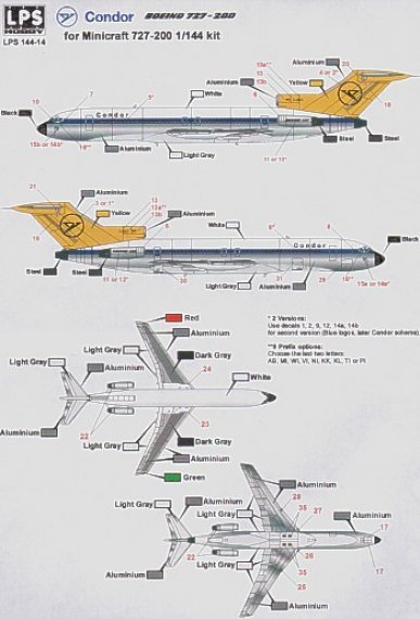 1/144 Boeing 727-200 CONDOR D-ABMI