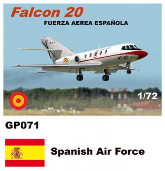 1/72 Dassault-Mystere Falcon 20 Decals Spanish Air Force