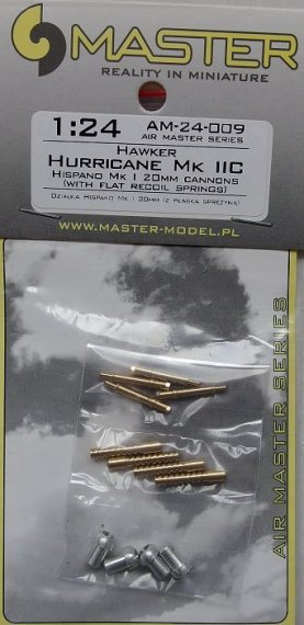 1/24 Hawker Hurricane Mk IIC  Hispano Mk I 20mm cannons