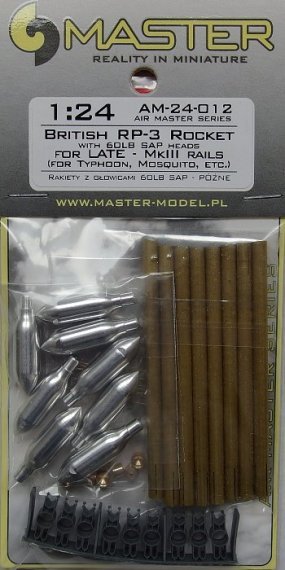 1/24 British 3in Rocket RP-3 with 60LB SAP heads (8pcs)