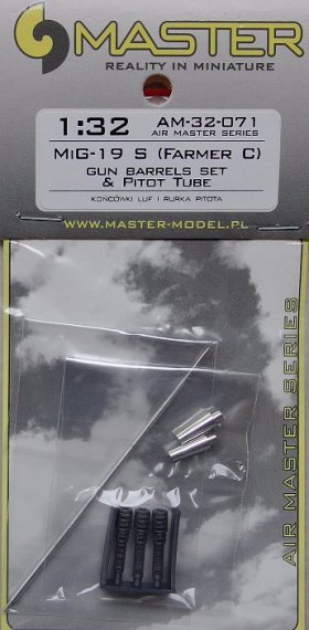 1/32 Mikoyan MiG-19S (Farmer C)  gun barrels set, & Pitot Tube