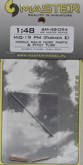 1/48 Mikoyan MiG-19PM (FarmerE)  missle rails nose parts (4pcs)