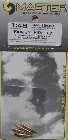 1/48 Fairey Firefly  Hispano 20mm cannons in long fairings