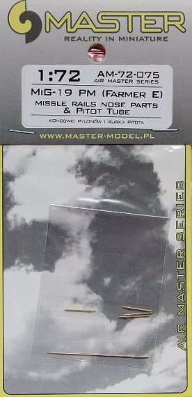 1/48 Mikoyan MiG-19PM (FarmerE)  missle rails nose parts (4pcs)