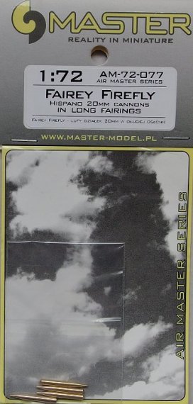 1/48 Fairey Firefly  Hispano 20mm cannons in long fairings