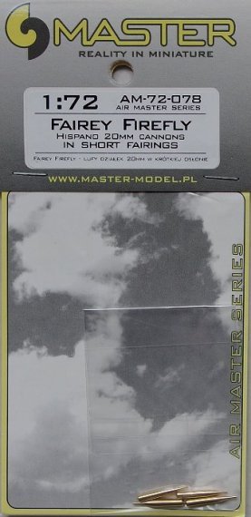1/48 Fairey Firefly  Hispano 20mm cannons in short fairings
