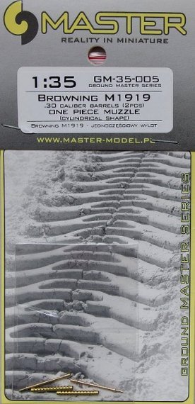 1/35 Browning M1919 barrels  cylindr. shape (2x)