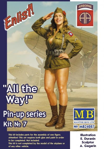 Masterbox Pin-Up All the Way! Series 1 Figure 1/24
