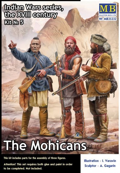 1/35 The Mohicans, Indian Wars Series 3 figures