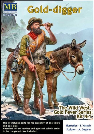 1/35 Gold-digger, The Wild West, 2 figure