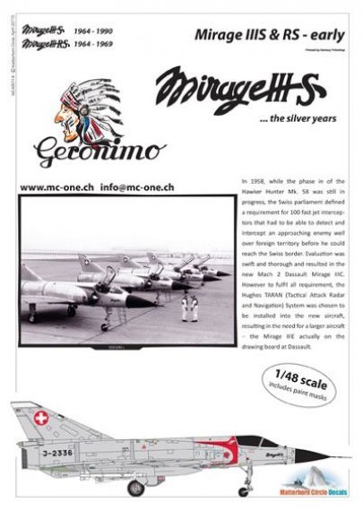 1/48 Dassault Mirage IIIS & IIIRS early
