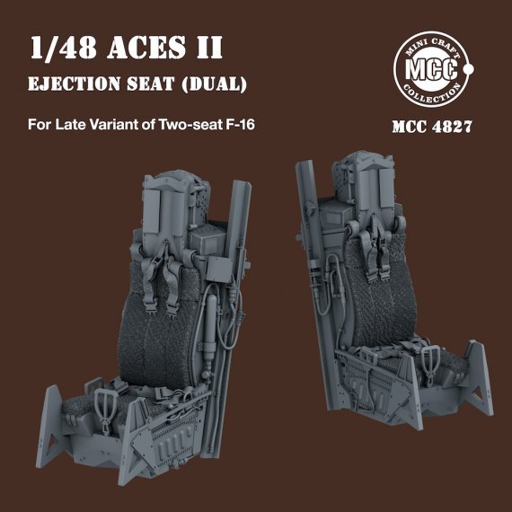 1/48 Aces II Ejection Seats for F-16 Two-seat Variant Late