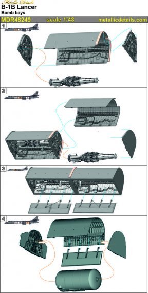 1/48 Rockwell B-1B Lancer bomb bays