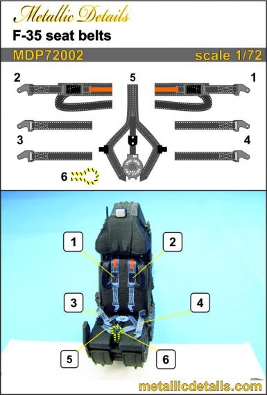 1/72 F-35. Seat belts