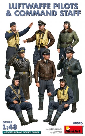 1/48 Luftwaffe Pilots and Command Staff 8 figure